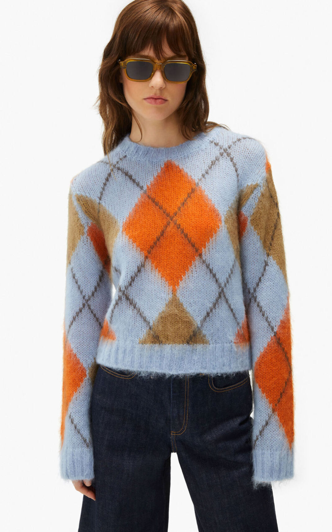 Jerseys Kenzo Argyle wool Mujer Naranjas - SKU.8174092